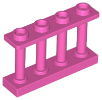 LEGO® los onderdeel Hek in kleur Donker Roze 15332