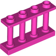 Plaatje in Gallery viewer laden, LEGO® los onderdeel Hek in kleur Donker Roze 15332