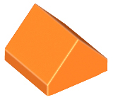 LEGO® los onderdeel Dakpan Algemeen in kleur Oranje 35464