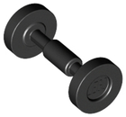 LEGO® los onderdeel Wiel in kleur Zwart 2496