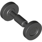 LEGO® los onderdeel Wiel in kleur Zwart 2496