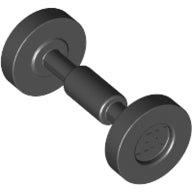 LEGO® los onderdeel Wiel in kleur Zwart 2496