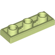 LEGO® los onderdeel Tegel Aangepast Geelachtig Groen 35459