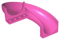 LEGO® los onderdeel Glijbaan in kleur Donker Roze 11267