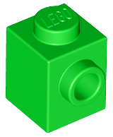 Plaatje in Gallery viewer laden, LEGO® los onderdeel Steen Aangepast in kleur Fel Groen 87087
