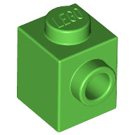Plaatje in Gallery viewer laden, LEGO® los onderdeel Steen Aangepast in kleur Fel Groen 87087