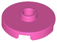 LEGO® los onderdeel Tegel Rond in kleur Donker Roze 18674
