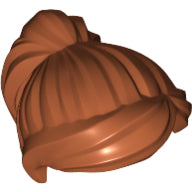 Plaatje in Gallery viewer laden, LEGO® los onderdeel Haar in kleur Donker Oranje 87990