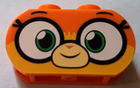 LEGO® onderdeel Steen Aangepast met Motief Oranje 35477pb001