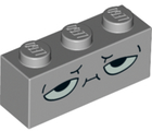 LEGO® Steen met Motief Licht Blauwachtig Grijs 3622pb092