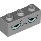 LEGO® Steen met Motief Licht Blauwachtig Grijs 3622pb092