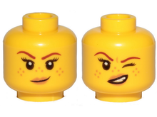 Plaatje in Gallery viewer laden, LEGO® los onderdeel Hoofd in kleur Geel 3626cpb2145