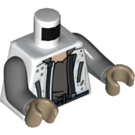 LEGO® los onderdeel Lijf met Motief Wit 973pb3103c01