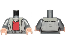 Plaatje in Gallery viewer laden, LEGO® los onderdeel Lijf met Motief Zilver 973pb3104c01