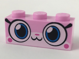 LEGO® los onderdeel Steen met Motief Fel Roze 3622pb088