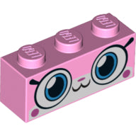 LEGO® los onderdeel Steen met Motief Fel Roze 3622pb088