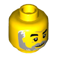 Plaatje in Gallery viewer laden, LEGO® los onderdeel Hoofd in kleur Geel 3626cpb2144
