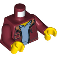 LEGO® los onderdeel Lijf met Motief Donkerrood 973pb3162c01