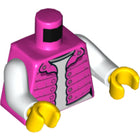 LEGO® los onderdeel Lijf met Motief Donker Roze 973pb3166c01