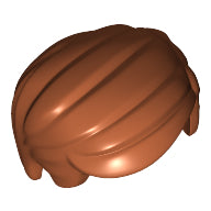 Plaatje in Gallery viewer laden, LEGO® los onderdeel Haar in kleur Donker Oranje 27323