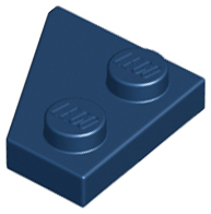 LEGO® los onderdeel Wig Plaat in kleur Donkerblauw 24307