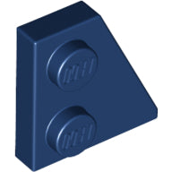 Plaatje in Gallery viewer laden, LEGO® los onderdeel Wig Plaat in kleur Donkerblauw 24307