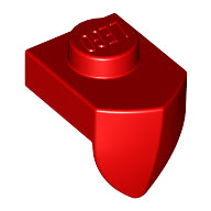 LEGO® los onderdeel Plaat Aangepast in kleur Rood 15070