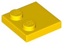Plaatje in Gallery viewer laden, LEGO® los onderdeel Tegel Aangepast in kleur Geel 33909