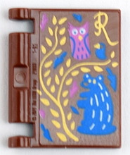 Plaatje in Gallery viewer laden, LEGO® Accessoire met Motief Roodachtig Bruin 24093pb016