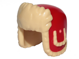 LEGO® los onderdeel Hoofddeksels in kleur Rood 36933pb01