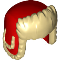 LEGO® los onderdeel Hoofddeksels in kleur Rood 36933pb01