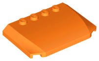 Plaatje in Gallery viewer laden, LEGO® los onderdeel Wig in kleur Oranje 52031