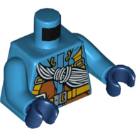 Plaatje in Gallery viewer laden, LEGO® Lijf met Motief Donker Azuurblauw 973pb3185c01