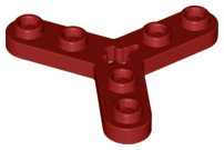 LEGO® los onderdeel Technische Plaat Donkerrood 32125