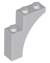 Plaatje in Gallery viewer laden, LEGO® los onderdeel Steen Boog Licht Blauwachtig Grijs 13965