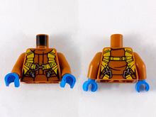 Plaatje in Gallery viewer laden, LEGO® onderdeel Lijf met Motief Donker Oranje 973pb2755c02