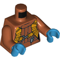 Plaatje in Gallery viewer laden, LEGO® onderdeel Lijf met Motief Donker Oranje 973pb2755c02