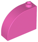 LEGO® los onderdeel Dakpan Gebogen Donker Roze 33243