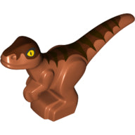 Plaatje in Gallery viewer laden, LEGO® los onderdeel Dinosaurier Donker Oranje 37829pb01