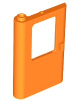 LEGO® los onderdeel Deur in kleur Oranje 4181