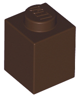 Plaatje in Gallery viewer laden, LEGO® los onderdeel Steen in kleur Donker Bruin 3005