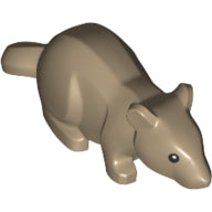 Plaatje in Gallery viewer laden, LEGO® los onderdeel Landdier Donker Geelbruin 36756pb01