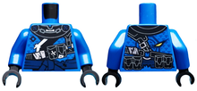 Plaatje in Gallery viewer laden, LEGO® los onderdeel Lijf met Motief Blauw 973pb3262c01