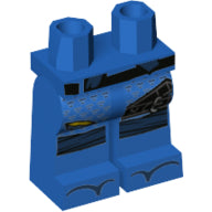 LEGO® los onderdeel Benen met Motief Blauw 970c00pb0857