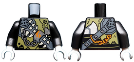 LEGO® los onderdeel Lijf met Motief Zwart 973pb3257c01
