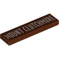 LEGO® onderdeel Tegel met Motief Roodachtig Bruin 2431pb523