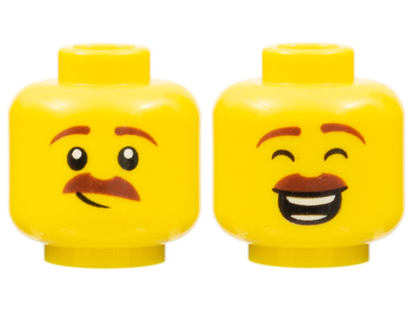 LEGO® los onderdeel Hoofd in kleur Geel 3626cpb2148