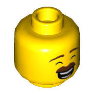Plaatje in Gallery viewer laden, LEGO® los onderdeel Hoofd in kleur Geel 3626cpb2148