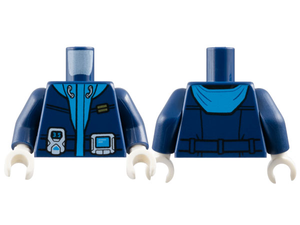 LEGO® los onderdeel Lijf met Motief Donkerblauw 973pb3188c01
