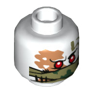 LEGO® los onderdeel Hoofd in kleur Wit 3626cpb2208